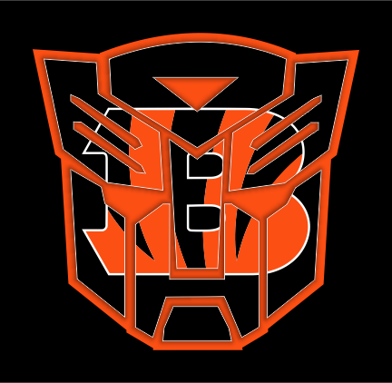 Autobots Cincinnati Bengals logo iron on paper